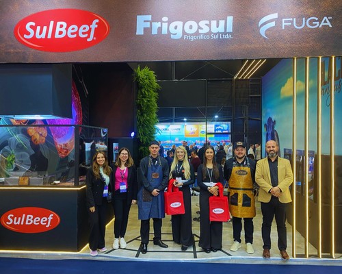 Marsala produz stand da SulBeef na APAS Show